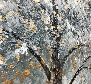 木の砂の銀の詳細テクスチャ Oil Paintings